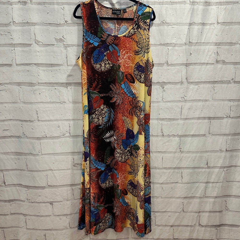 Attitudes by Renee Multicolor Maxi Dress